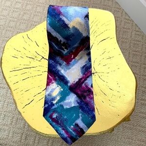 80’s Vintage Enrico Multi-Colored Men’s Tie. 100% Imported Silk